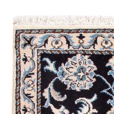 Alfombra Persa - Nain - Real - 90 x 60 cm - azul oscuro