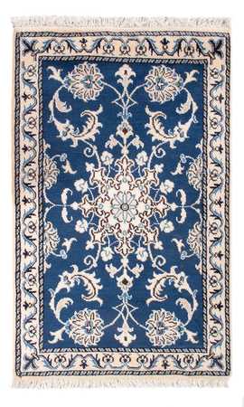 Tapete Persa - Nain - Royal - 90 x 60 cm - azul