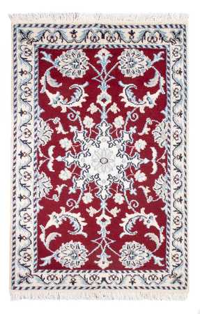 Alfombra Persa - Nain - Real - 90 x 60 cm - rojo