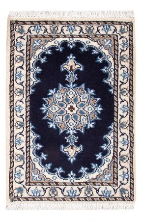 Tapis persan - Nain - Royal - 60 x 40 cm - bleu foncé