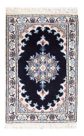 Tapete Persa - Nain - Royal - 60 x 40 cm - azul escuro