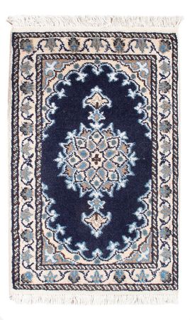 Tapis persan - Nain - Royal - 60 x 40 cm - bleu foncé