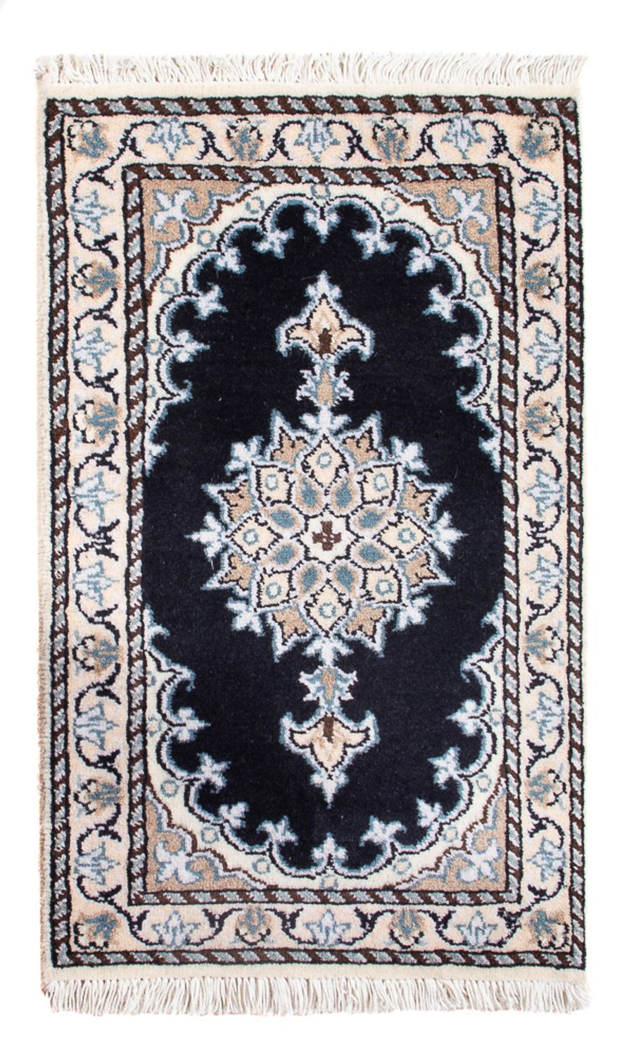 Tapete Persa - Nain - Royal - 60 x 40 cm - azul escuro