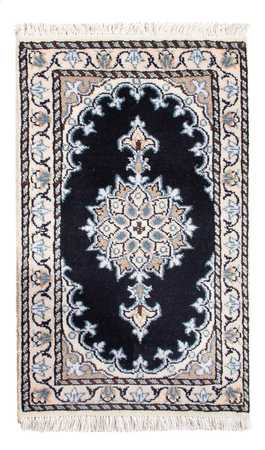 Tapis persan - Nain - Royal - 60 x 40 cm - bleu foncé