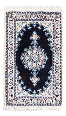 Tapete Persa - Nain - Royal - 60 x 40 cm - azul escuro