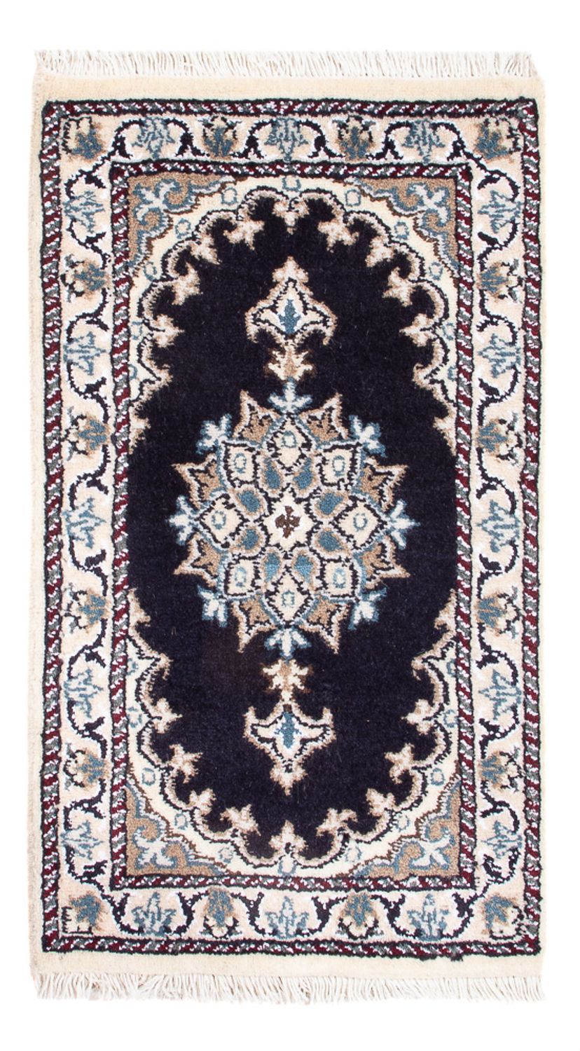 Tapete Persa - Nain - Royal - 60 x 40 cm - azul escuro