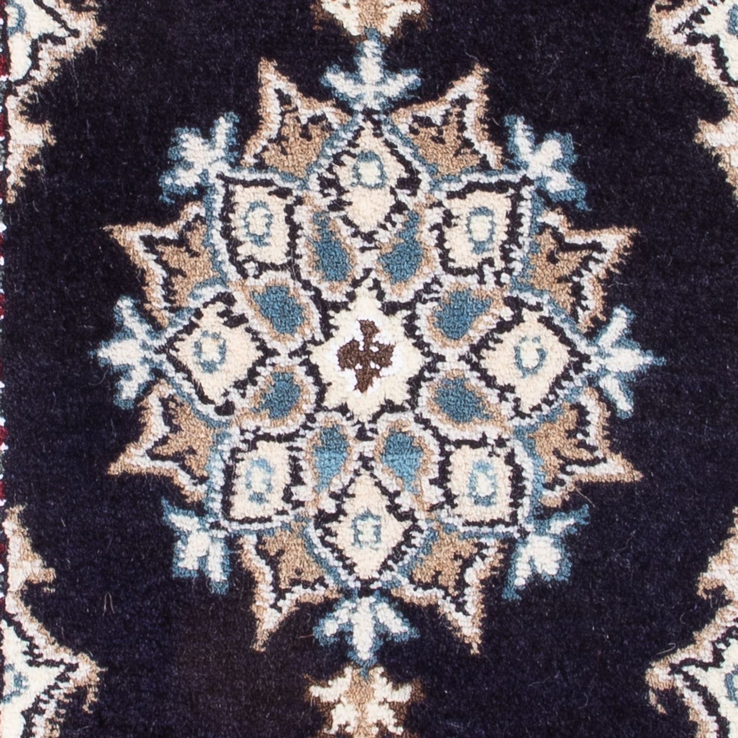 Alfombra Persa - Nain - Real - 60 x 40 cm - azul oscuro