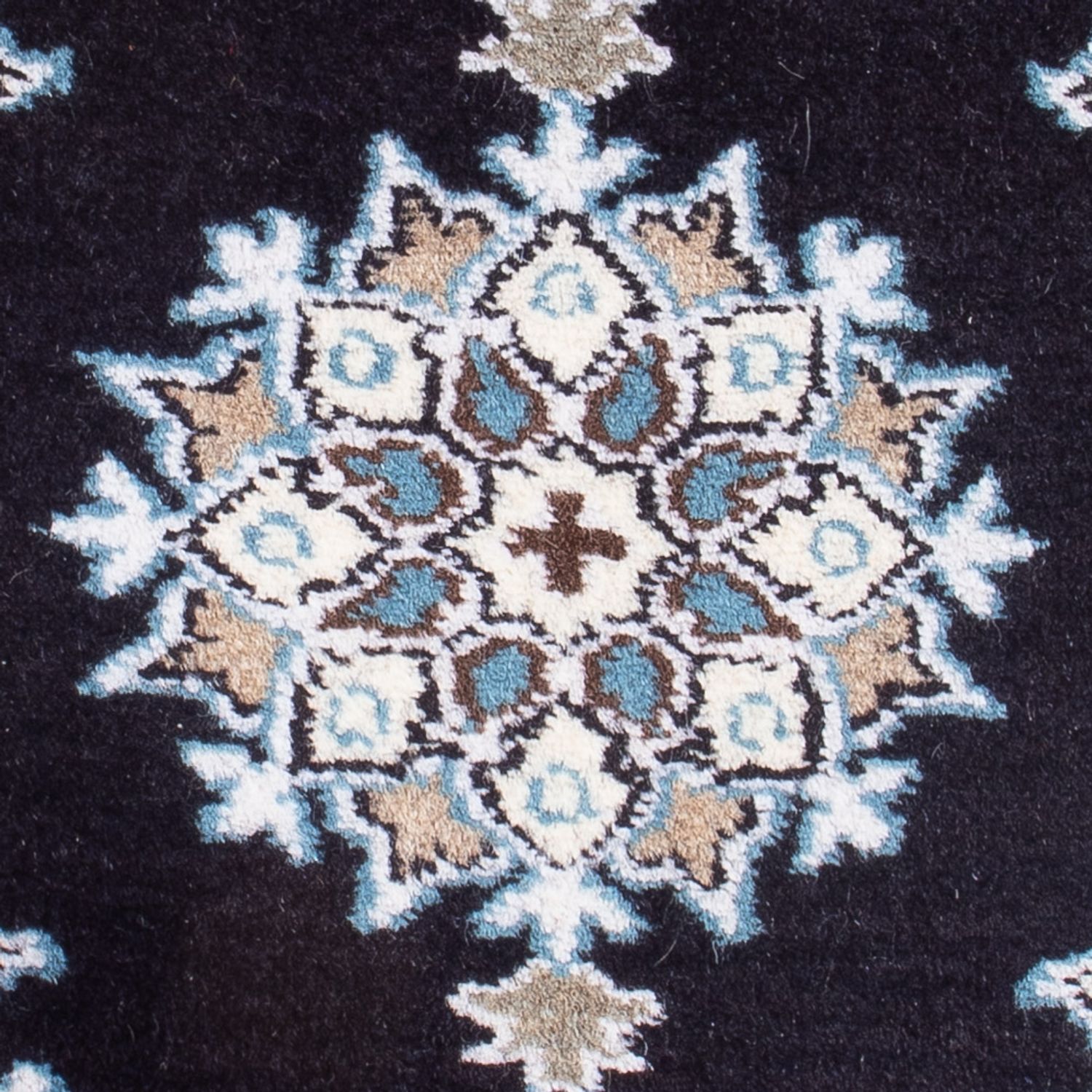 Alfombra Persa - Nain - Real - 60 x 40 cm - azul oscuro