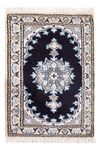 Alfombra Persa - Nain - Real - 60 x 40 cm - azul oscuro