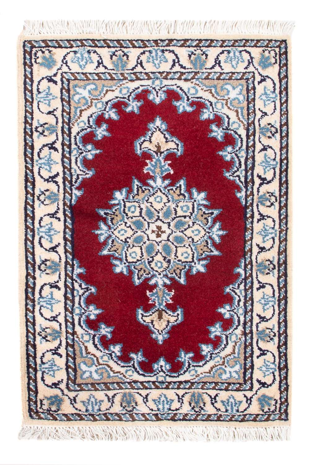 Tapis persan - Nain - Royal - 60 x 40 cm - rouge