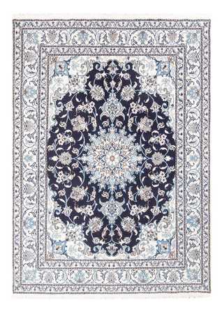 Alfombra Persa - Nain - Real - 198 x 150 cm - azul oscuro