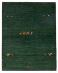 Tapis Gabbeh - Persan - 151 x 104 cm - vert foncé