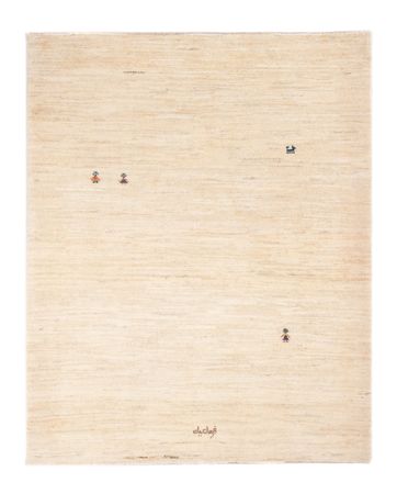 Gabbeh-matta - persisk - 150 x 109 cm - ljusbeige