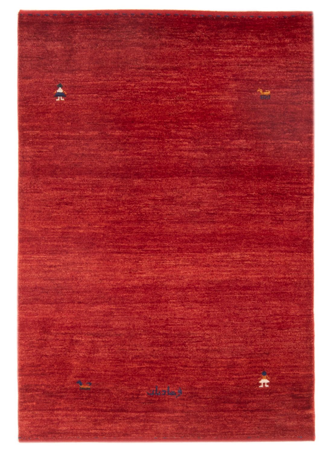 Alfombra Gabbeh - Persa - 149 x 99 cm - rojo