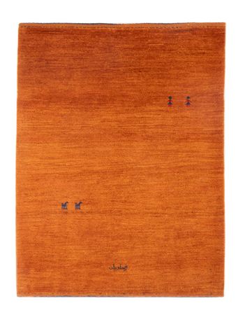 Tapis Gabbeh - Persan - 147 x 104 cm - orange