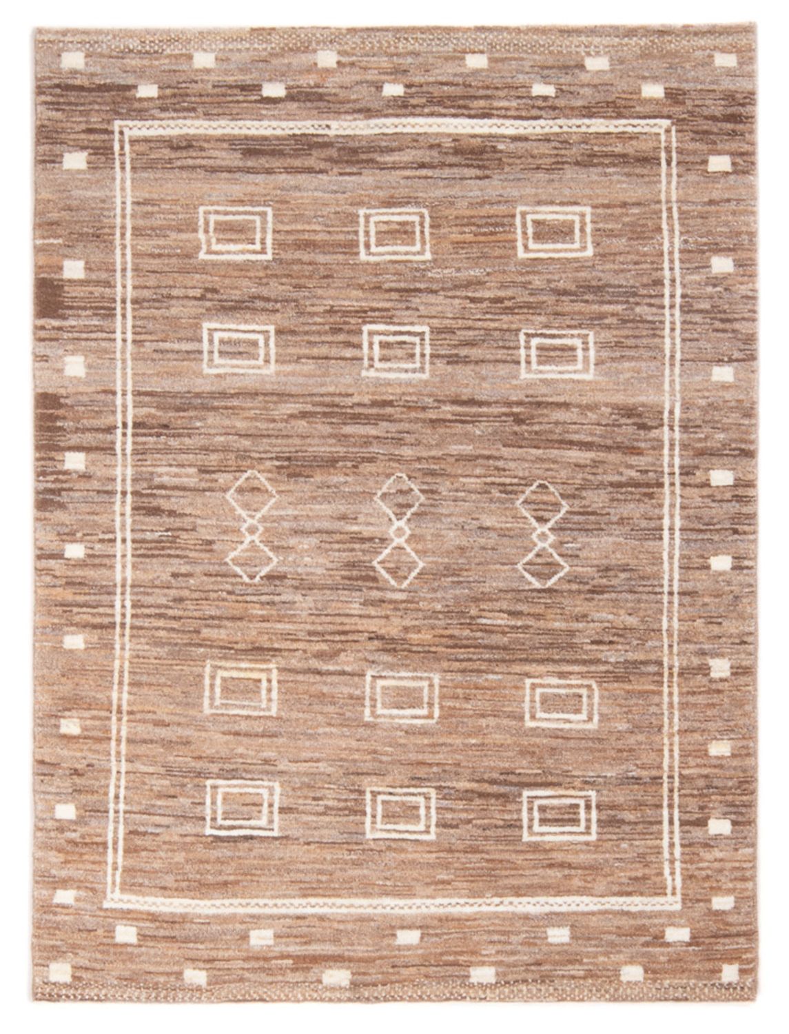 Tapis Gabbeh - Persan - 149 x 99 cm - marron