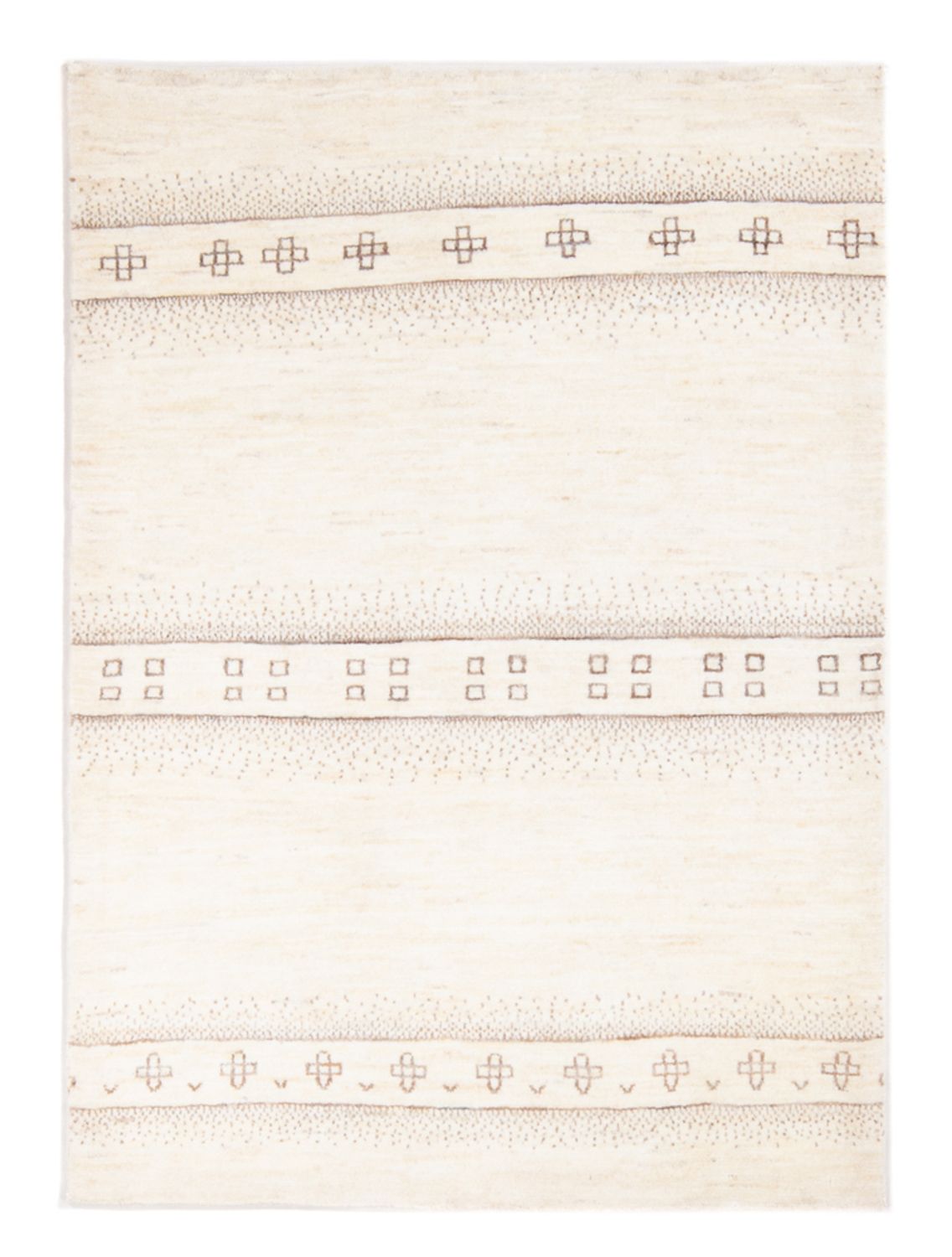 Tapis Gabbeh - Persan - 144 x 103 cm - beige clair