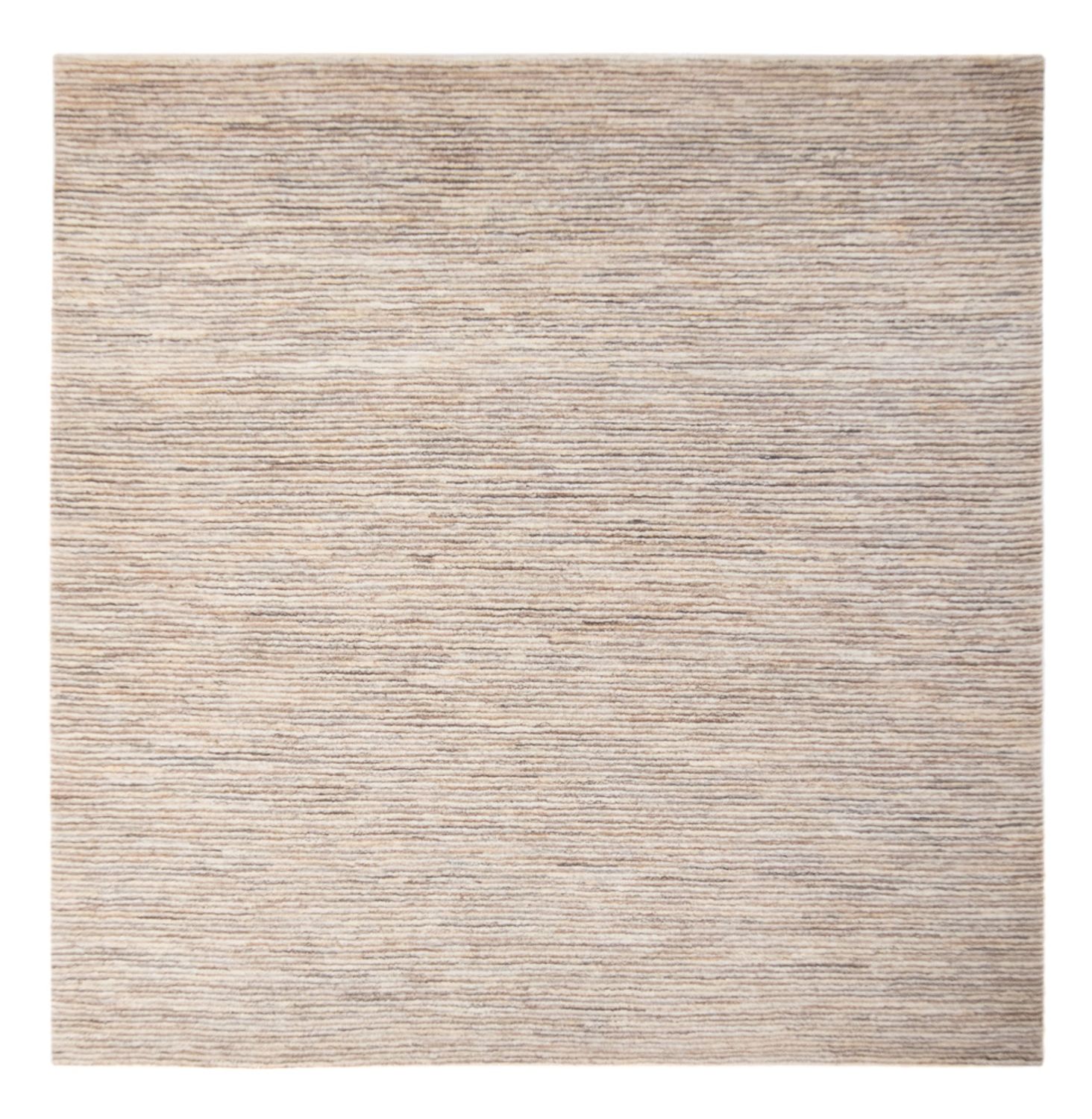 Gabbeh-matta - persisk kvadrat  - 216 x 207 cm - mörk beige