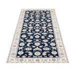 Tapis de couloir Tapis persan - Nain - Royal - 198 x 78 cm - bleu foncé