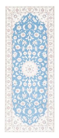 Runner Perser Rug - Nain - Royal - 197 x 82 cm - light blue