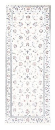 Tapis de couloir Tapis persan - Nain - Royal - 203 x 80 cm - crème