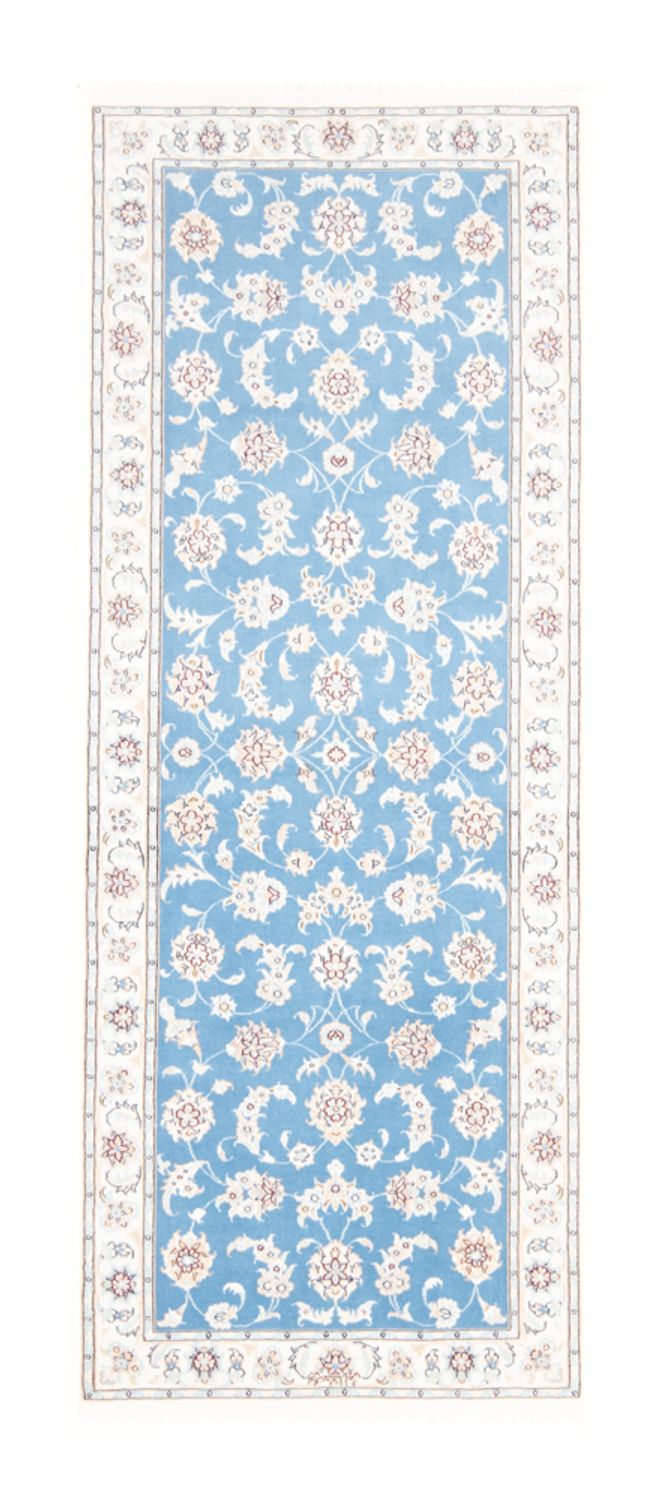 Tappeto corsia Tappeto Persero - Nain - Reale - 200 x 80 cm - blu chiaro