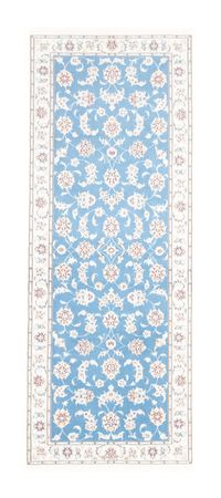 Tapis de couloir Tapis persan - Nain - Royal - 200 x 80 cm - bleu clair