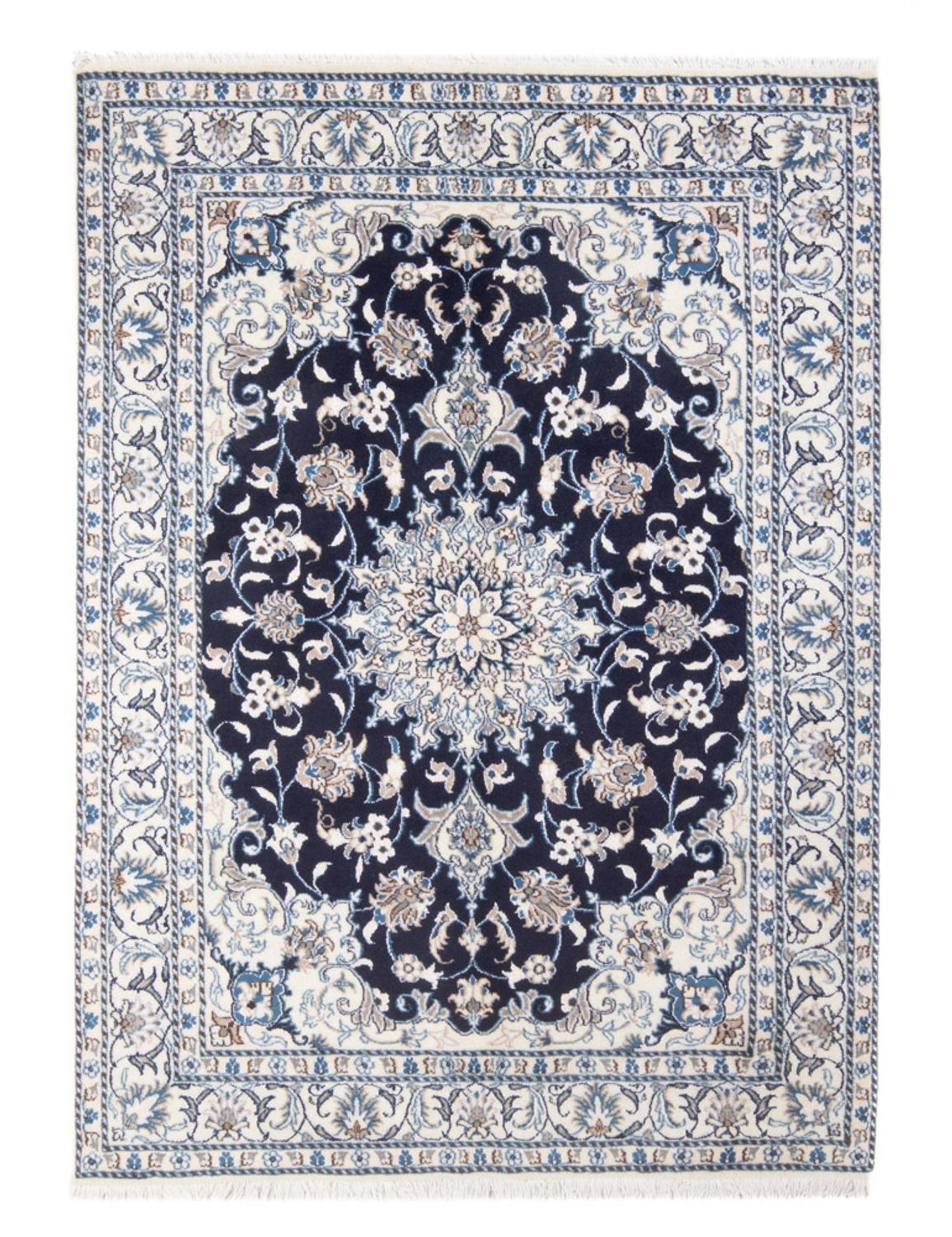 Tappeto Persero - Nain - Reale - 202 x 146 cm - blu scuro