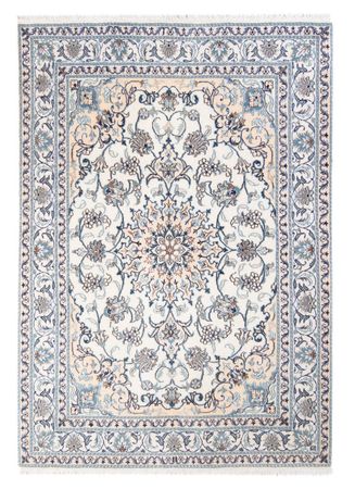 Tapis persan - Nain - Royal - 198 x 152 cm - crème