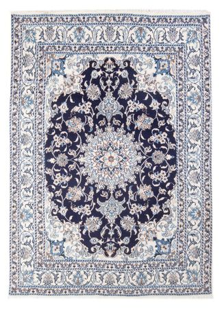 Tapete Persa - Nain - Royal - 201 x 145 cm - azul escuro