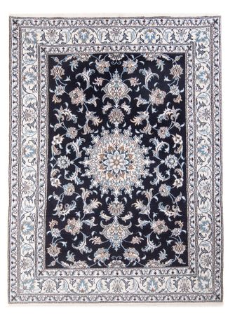 Tapete Persa - Nain - Royal - 191 x 146 cm - azul escuro