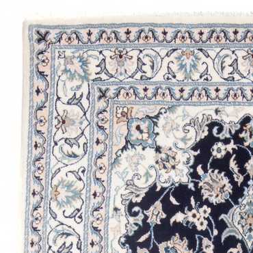 Tapis persan - Nain - Royal - 204 x 141 cm - bleu foncé