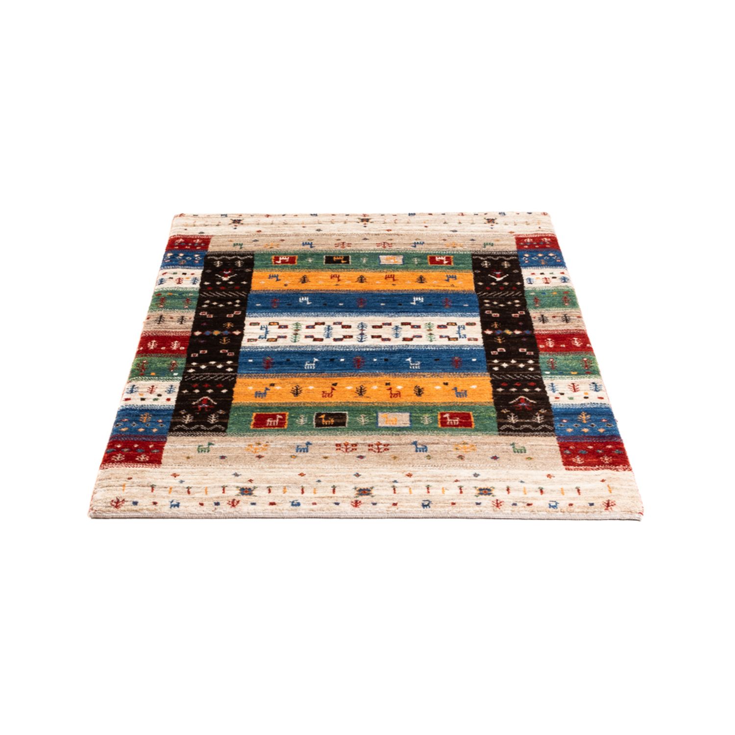 Gabbeh Rug - Loribaft Perser - Royal - 124 x 83 cm - multicolored