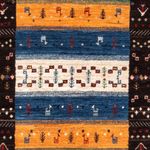 Gabbeh Rug - Loribaft Perser - Royal - 124 x 83 cm - multicolored