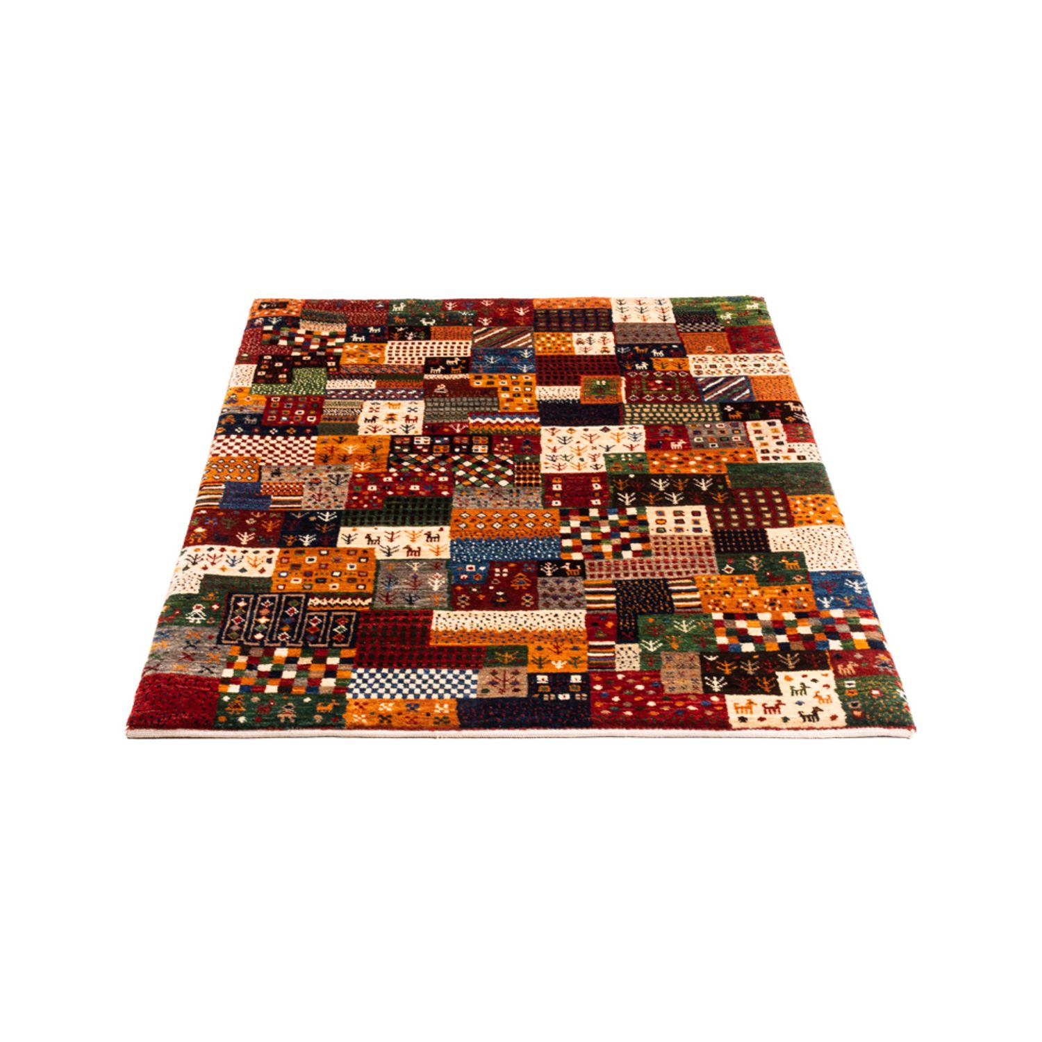 Tapis Gabbeh - Loribaft Persan - Royal - 137 x 92 cm - multicolore