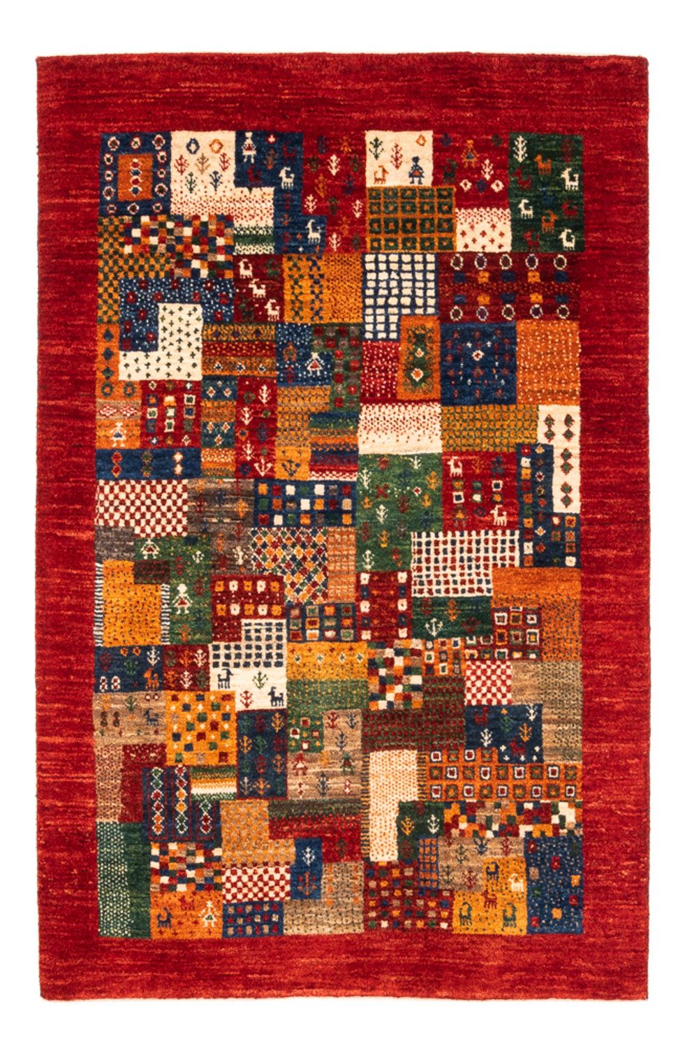 Gabbeh Tapijt - Loribaft Perzisch - Koninklijke - 134 x 90 cm - veelkleurig