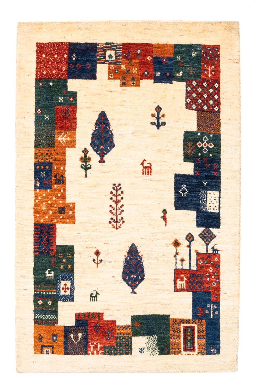 Gabbeh Rug - Loribaft Perser - Royal - 130 x 85 cm - multicolored