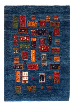 Tapis Gabbeh - Loribaft Persan - Royal - 123 x 86 cm - multicolore