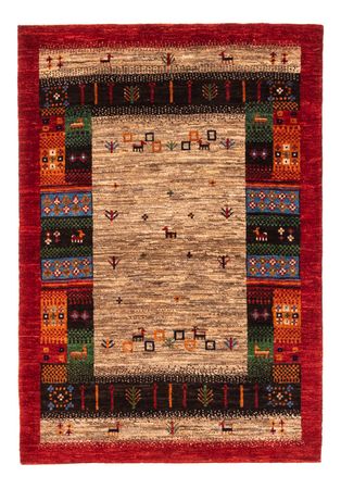 Tapete Gabbeh - Loribaft Persa - Real - 125 x 87 cm - multicolorido