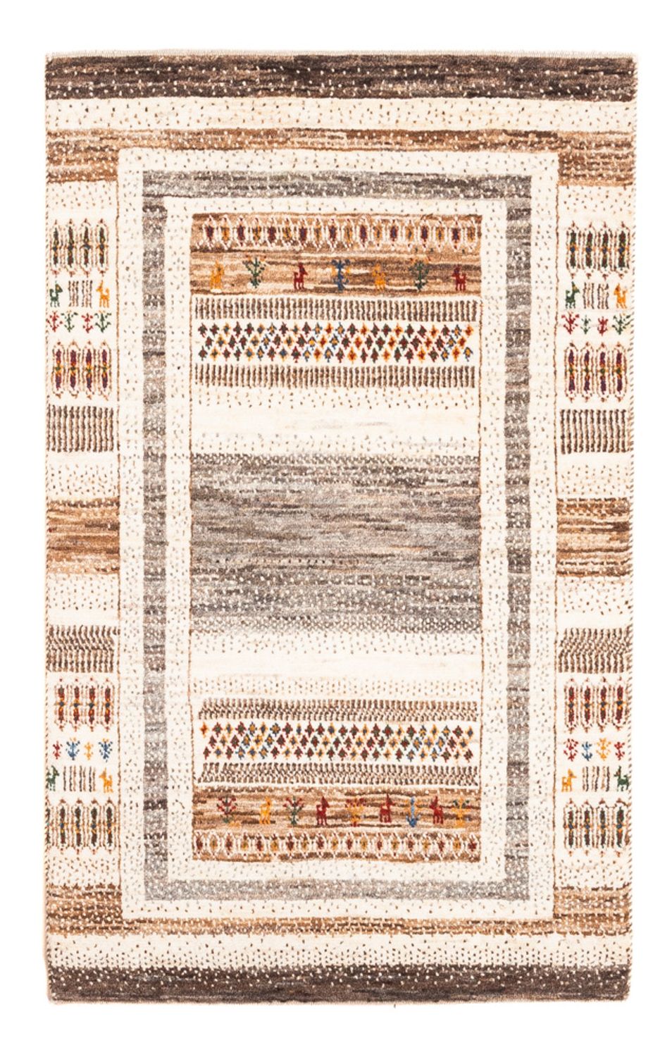 Tapis Gabbeh - Loribaft Persan - Royal - 117 x 76 cm - multicolore