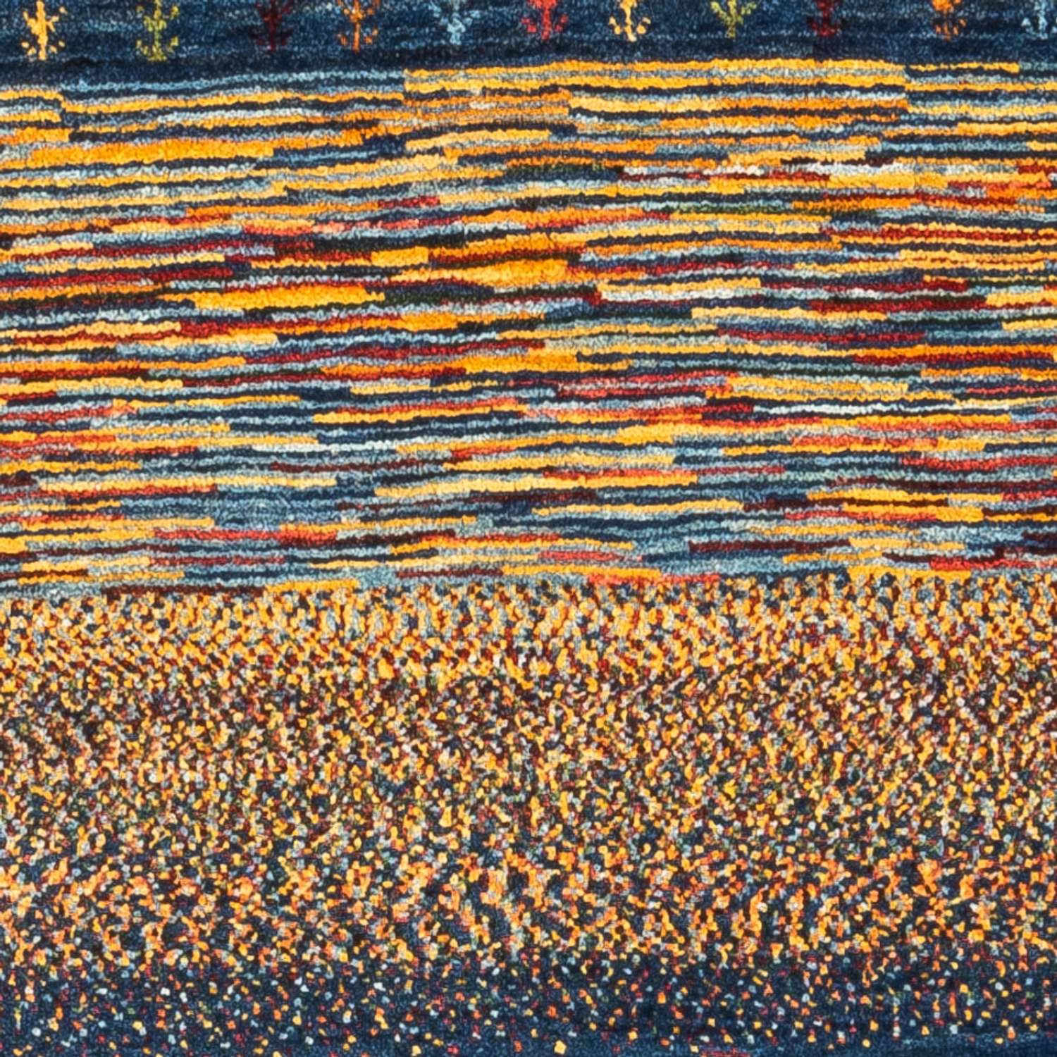 Tapis Gabbeh - Loribaft Persan - Royal - 126 x 83 cm - multicolore