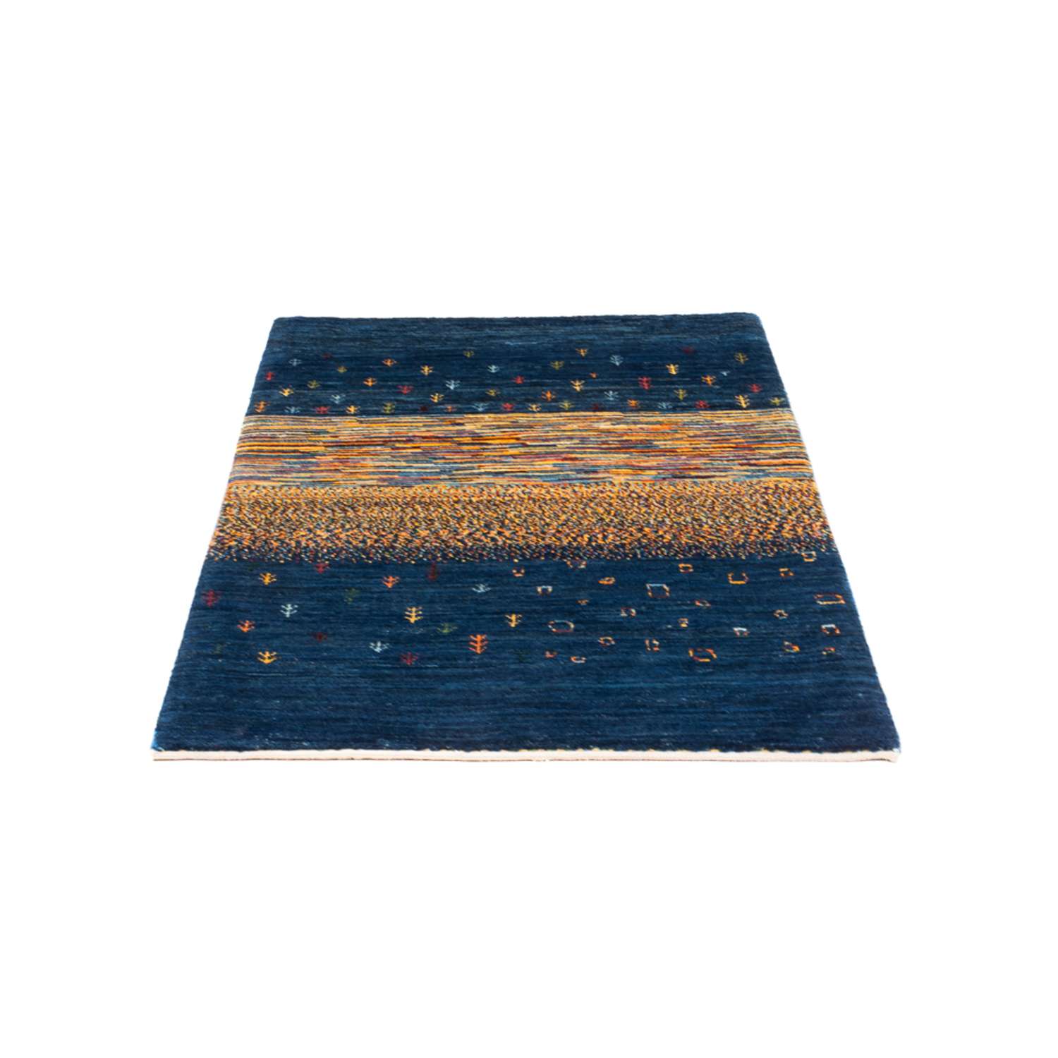 Gabbeh teppe - Loribaft persisk teppe - Royal - 126 x 83 cm - flerfarget