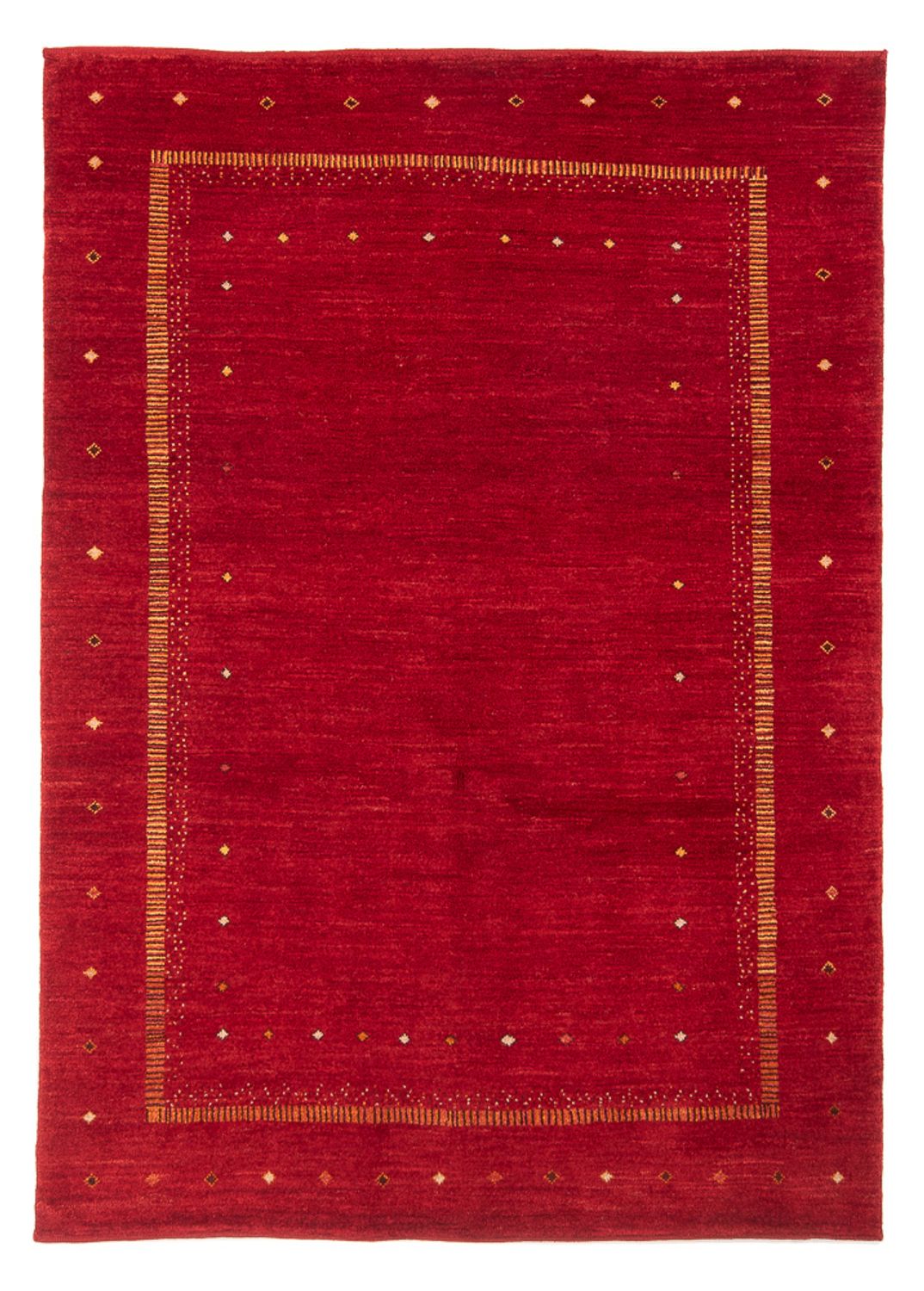 Gabbeh Teppich - Perser - 194 x 144 cm - dunkelrot