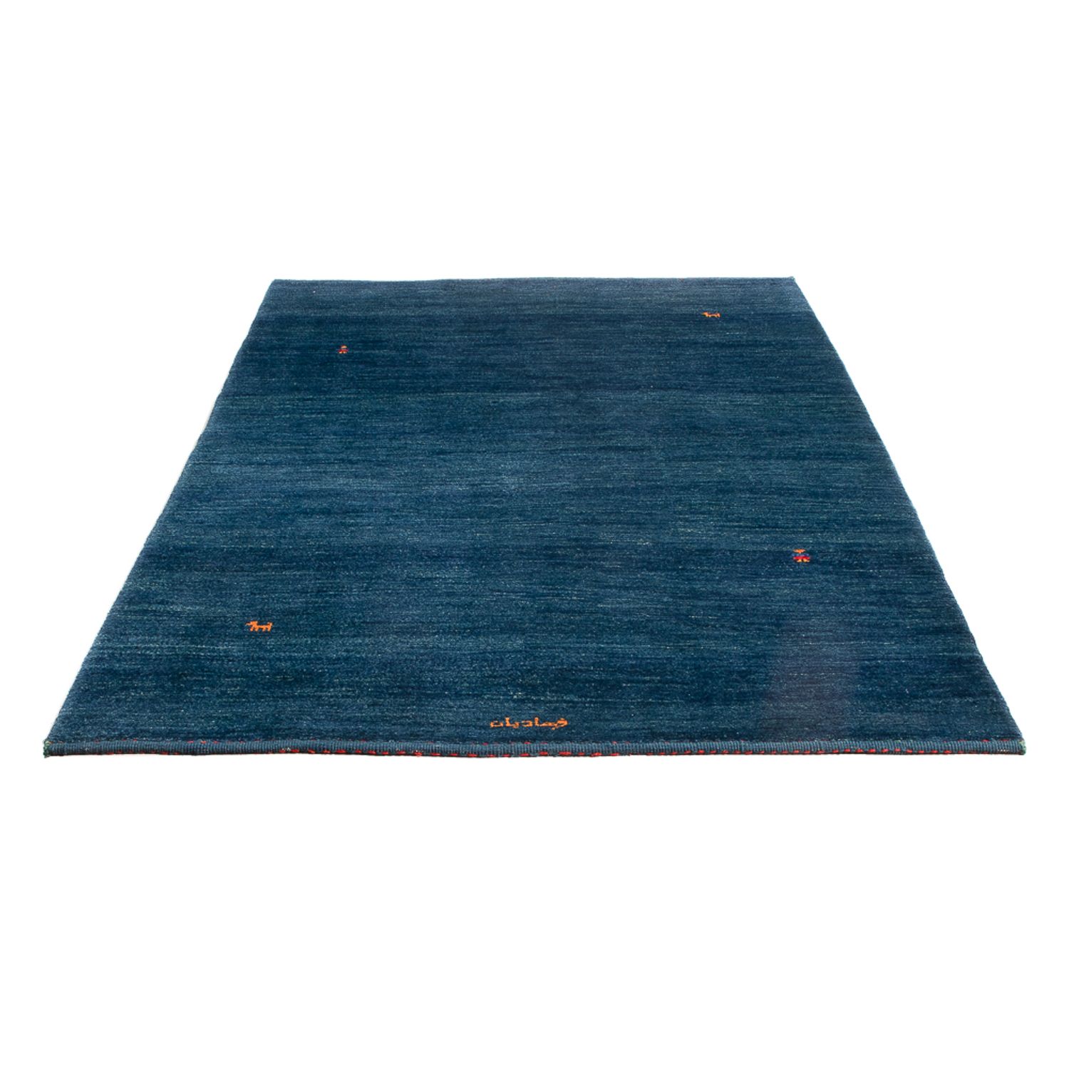 Alfombra Gabbeh - Persa - 216 x 132 cm - azul oscuro