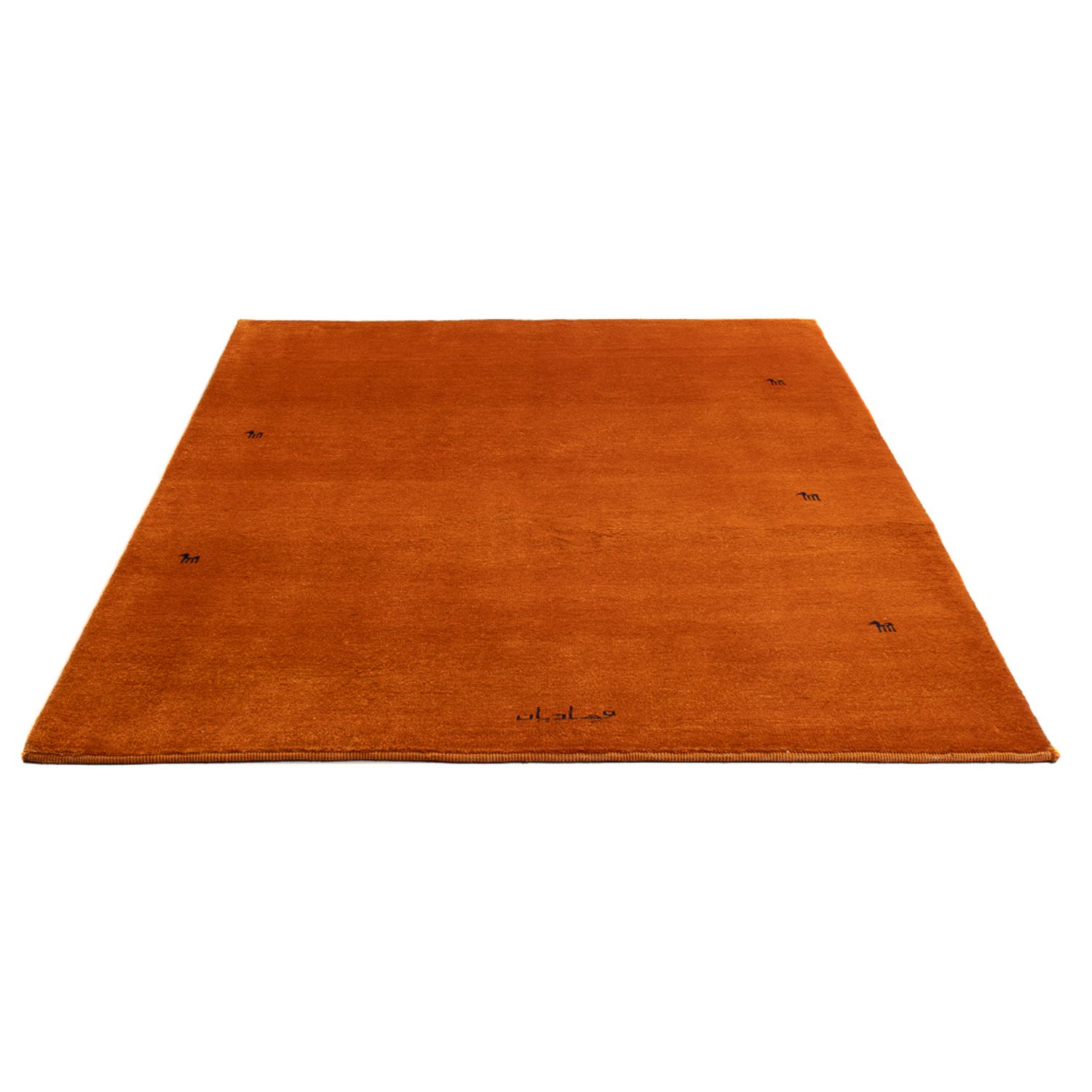 Tapete Gabbeh - Persa - 195 x 142 cm - laranja