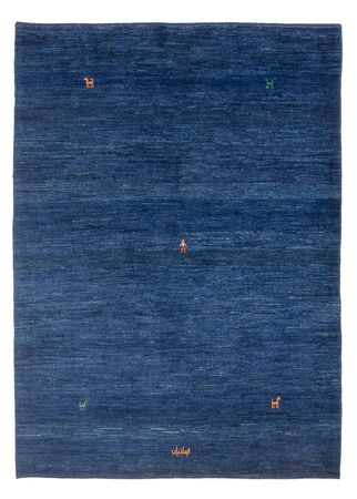 Tapete Gabbeh - Persa - 198 x 152 cm - azul escuro