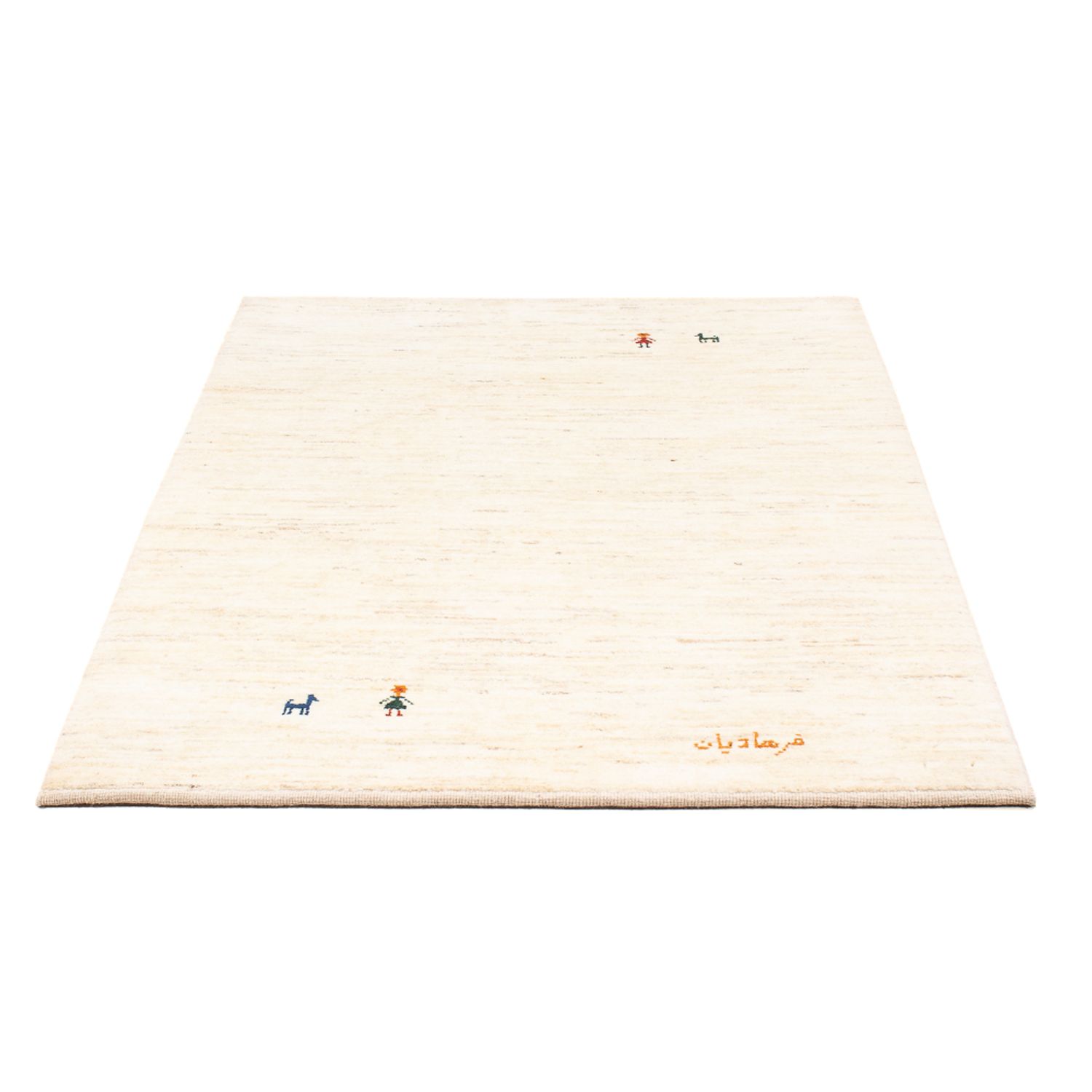 Alfombra Gabbeh - Persa - 150 x 104 cm - blanco