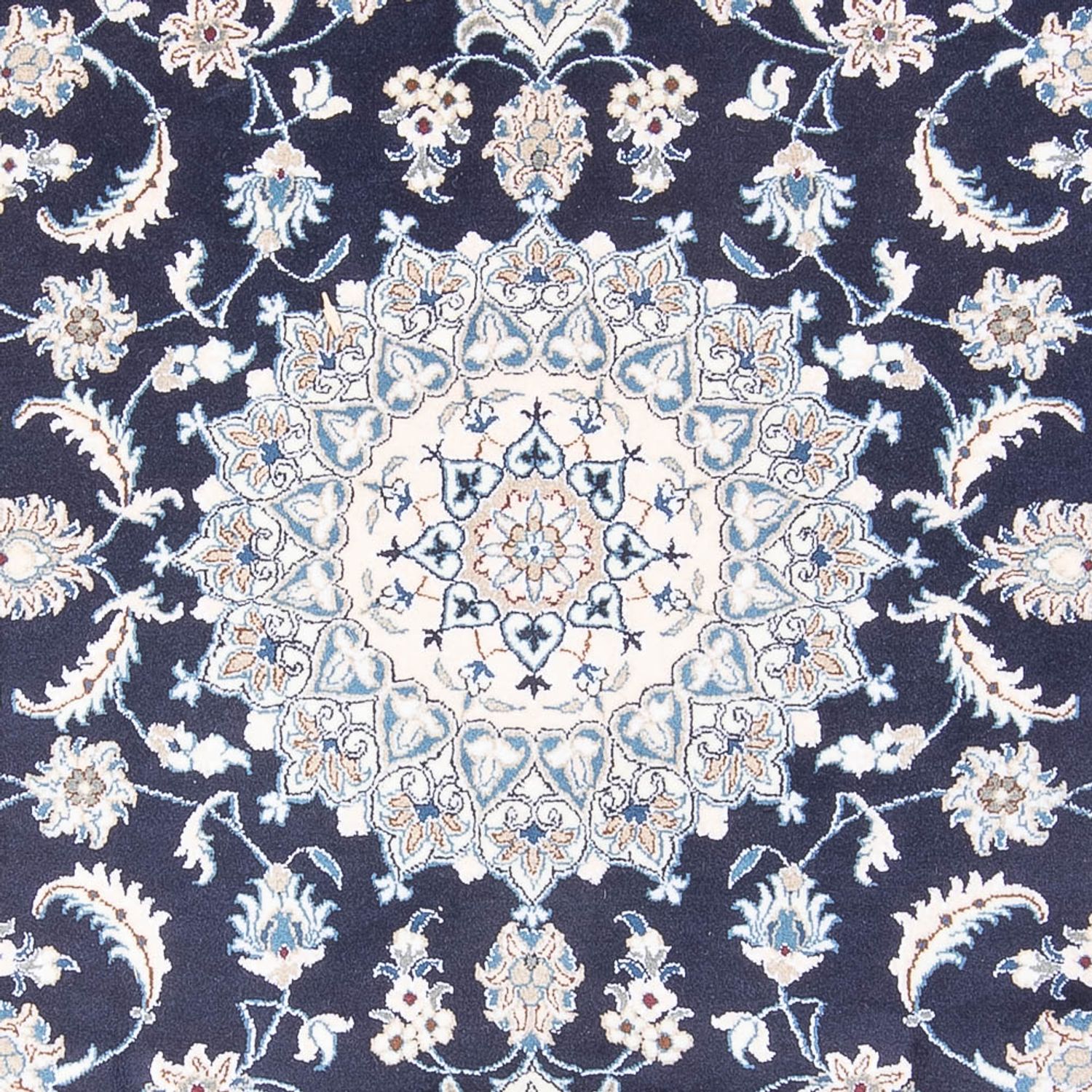 Alfombra persa - Nain - 295 x 203 cm - azul oscuro