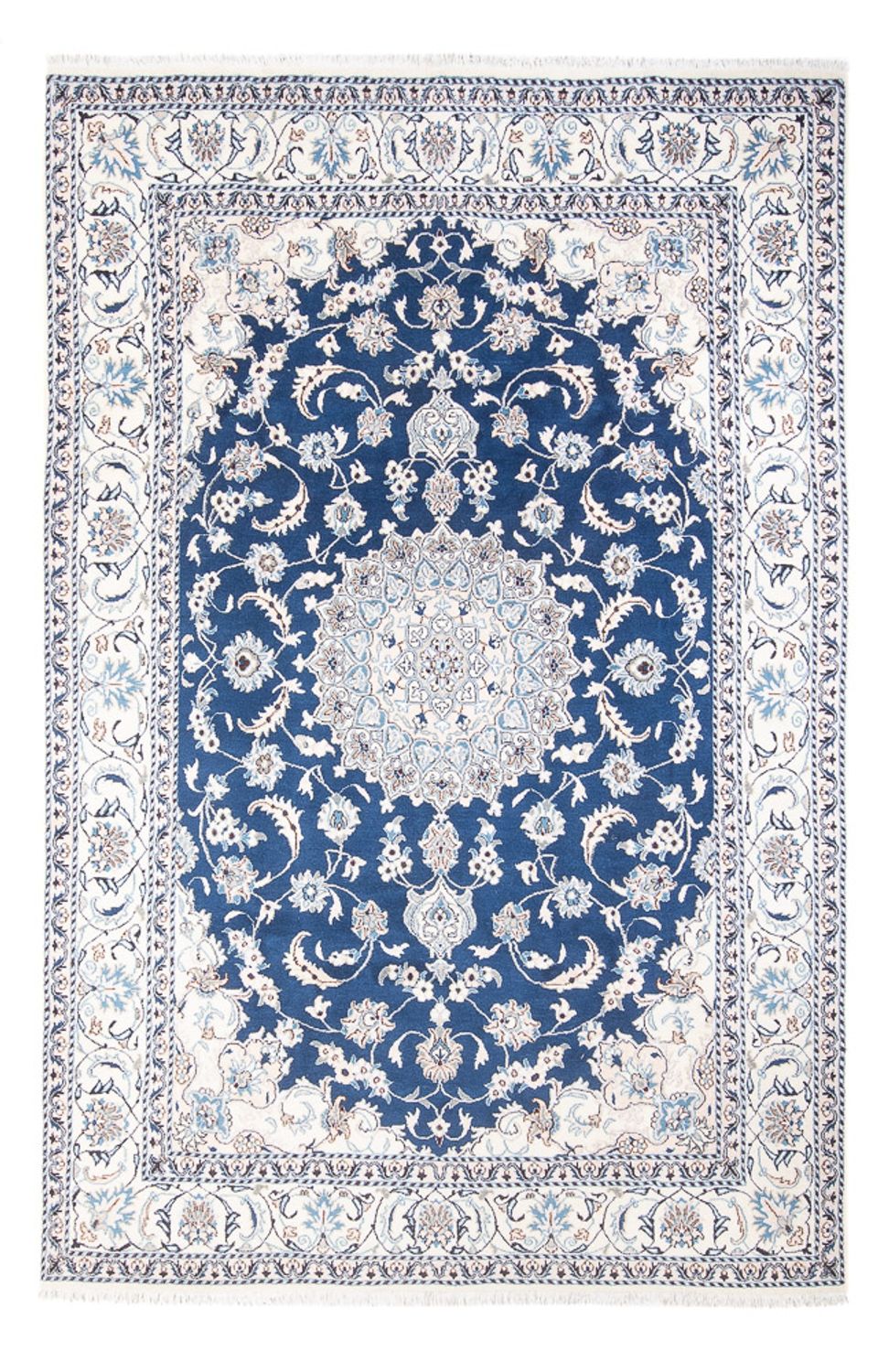 Perzisch tapijt - Nain - 296 x 196 cm - blauw