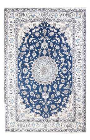 Tapis persan - Nain - 287 x 192 cm - bleu